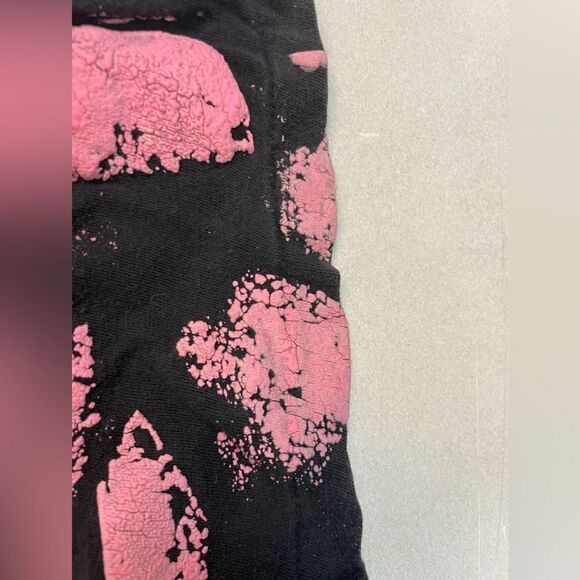 VINTAGE Heart All Over Print Graphic T-shirt Men 3XL Multicolor 90 Single Stitch - Picture 3 of 6